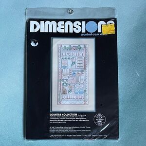 Dimensions Country Collection Needlepoint Kit by Nancy Rossi 10”x20” Vintage